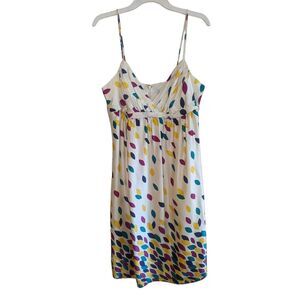 Shoshanna Multicolor Polka Dot Empire Waist Spaghetti Strap Sundress Size 12